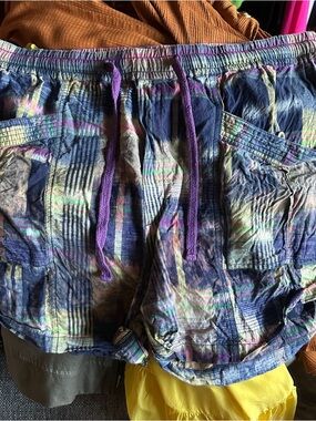 Pilcro Heirloom Tie-Dye Plaid Shorts